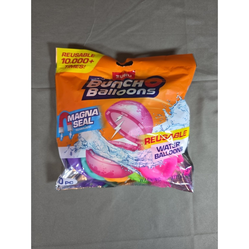 ZURU Bunch O Balloons Reusable Water Balloons 10pc Magna Seal Technology
